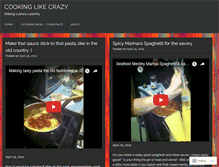 Tablet Screenshot of cookinglikecrazy.com